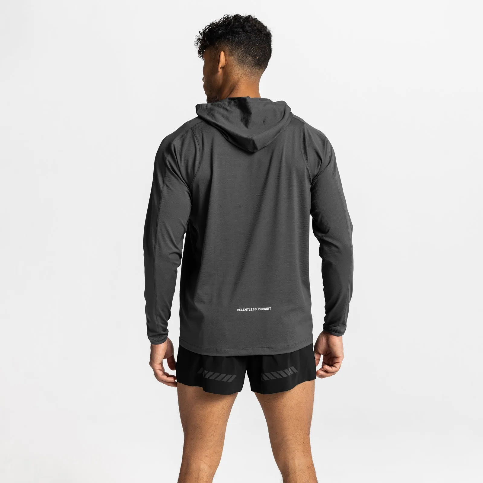 0609. Nano-Mesh Fitted Hoodie - Space Grey