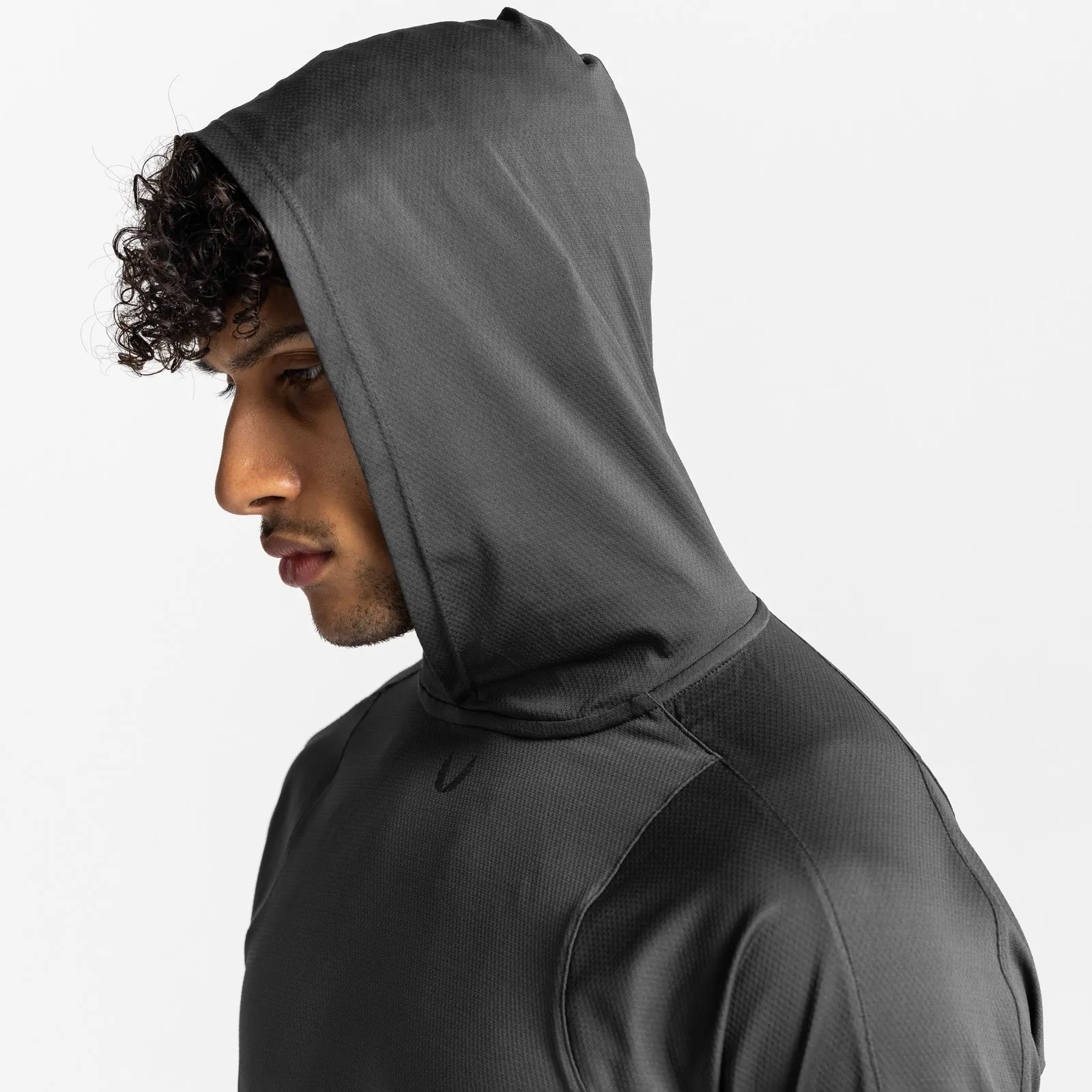 0609. Nano-Mesh Fitted Hoodie - Space Grey