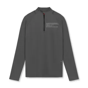 0725. Core Fitted Quarter Zip  - Space Grey