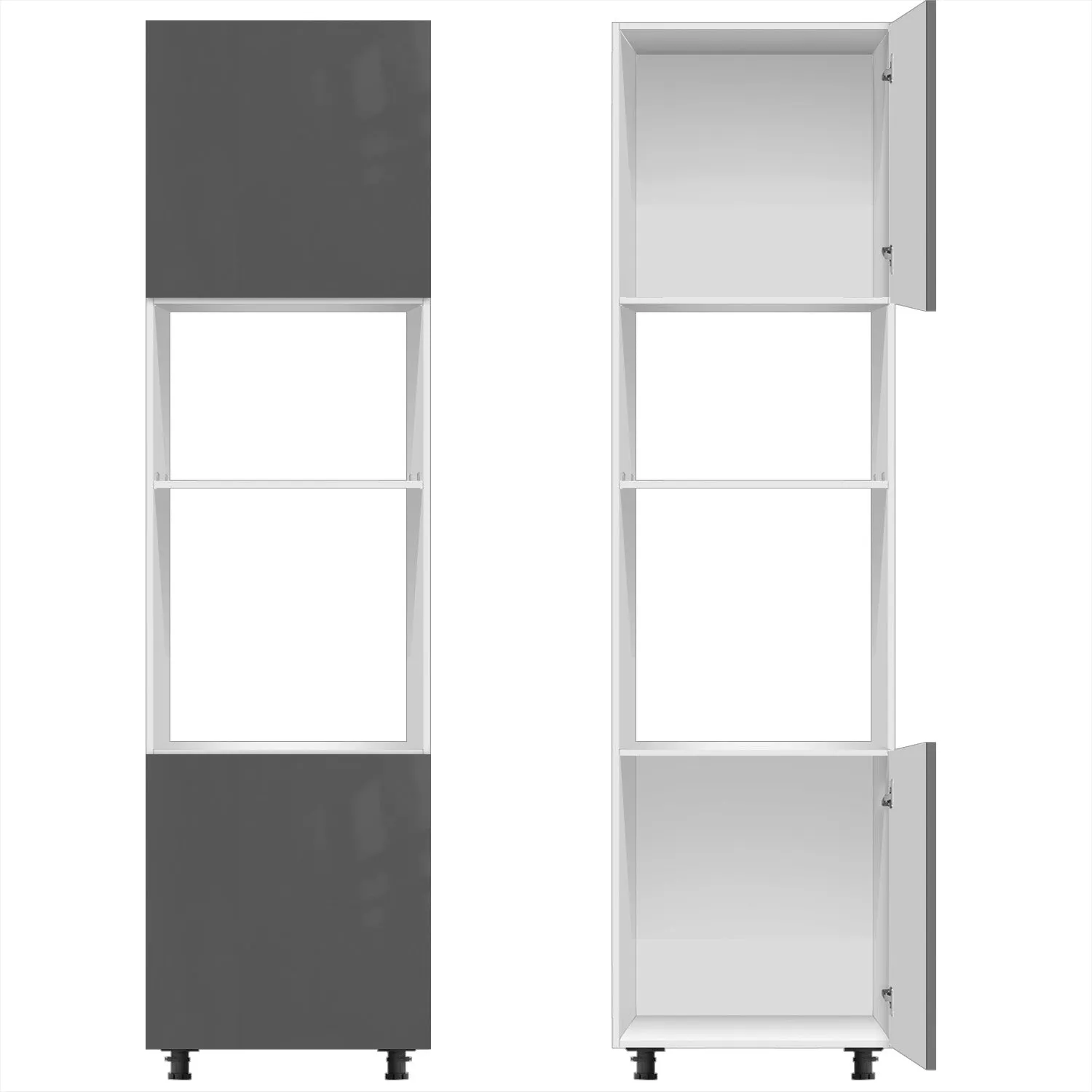 2-Door For Tall Cabinet (PET Gloss)