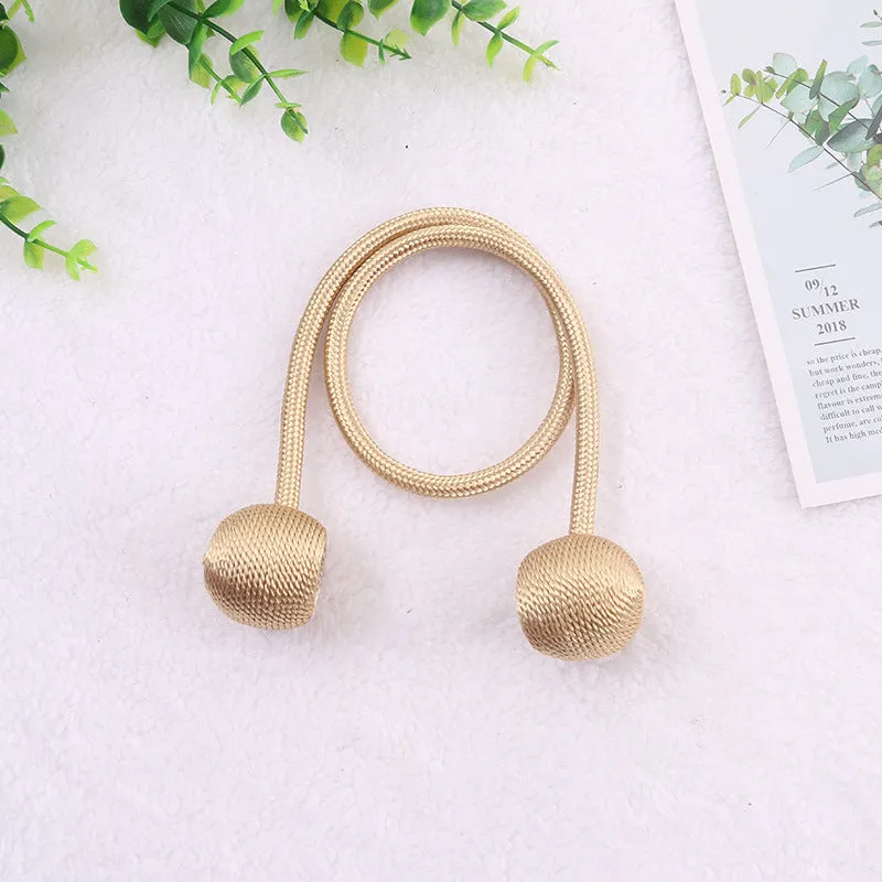 20 Colors Creative Punch-Free Curtain Magnetic Button Earphone Magnetic Buckle Rope