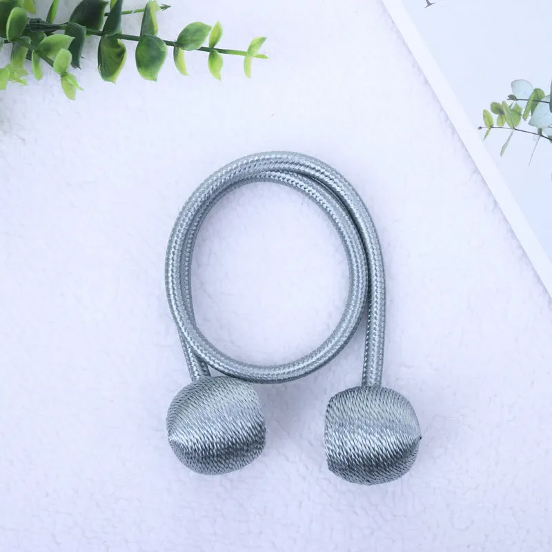 20 Colors Creative Punch-Free Curtain Magnetic Button Earphone Magnetic Buckle Rope