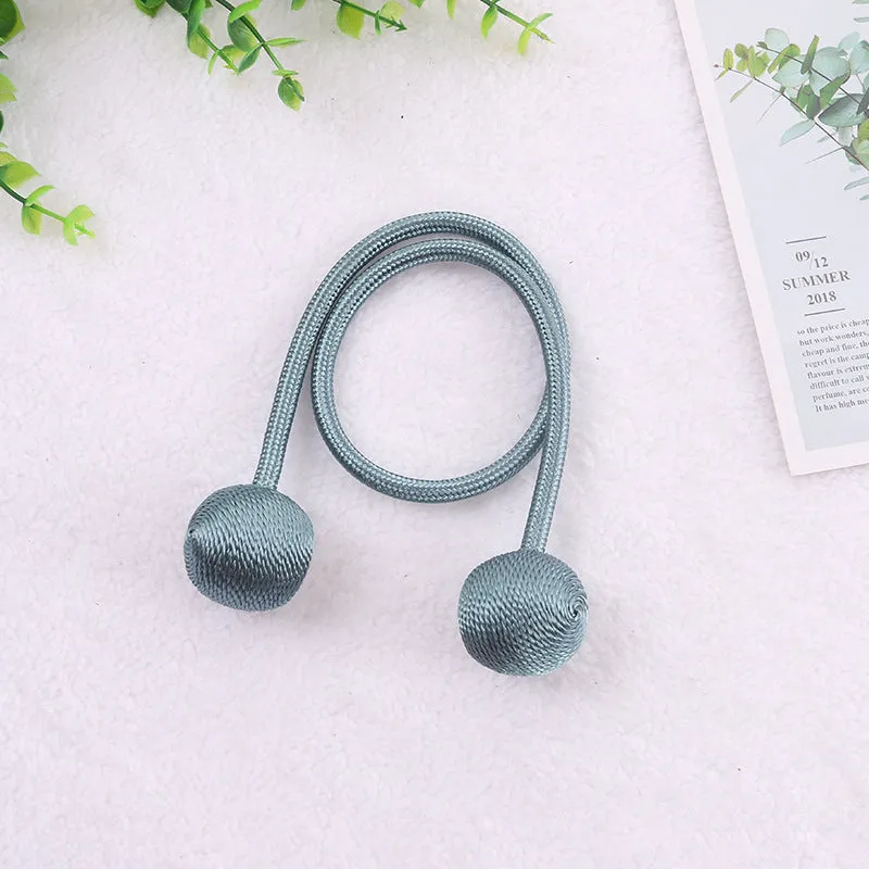 20 Colors Creative Punch-Free Curtain Magnetic Button Earphone Magnetic Buckle Rope