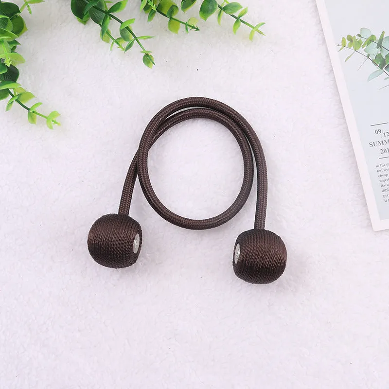 20 Colors Creative Punch-Free Curtain Magnetic Button Earphone Magnetic Buckle Rope