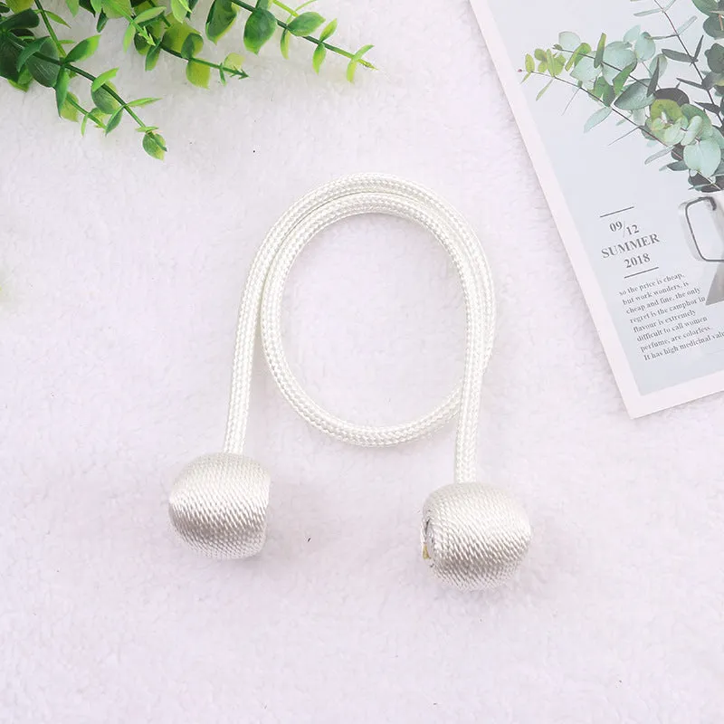 20 Colors Creative Punch-Free Curtain Magnetic Button Earphone Magnetic Buckle Rope