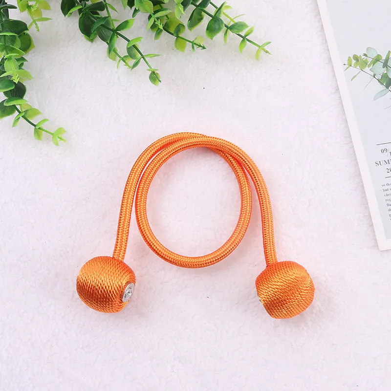 20 Colors Creative Punch-Free Curtain Magnetic Button Earphone Magnetic Buckle Rope