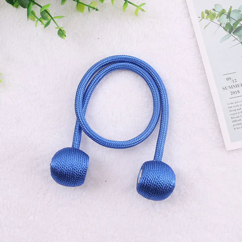 20 Colors Creative Punch-Free Curtain Magnetic Button Earphone Magnetic Buckle Rope