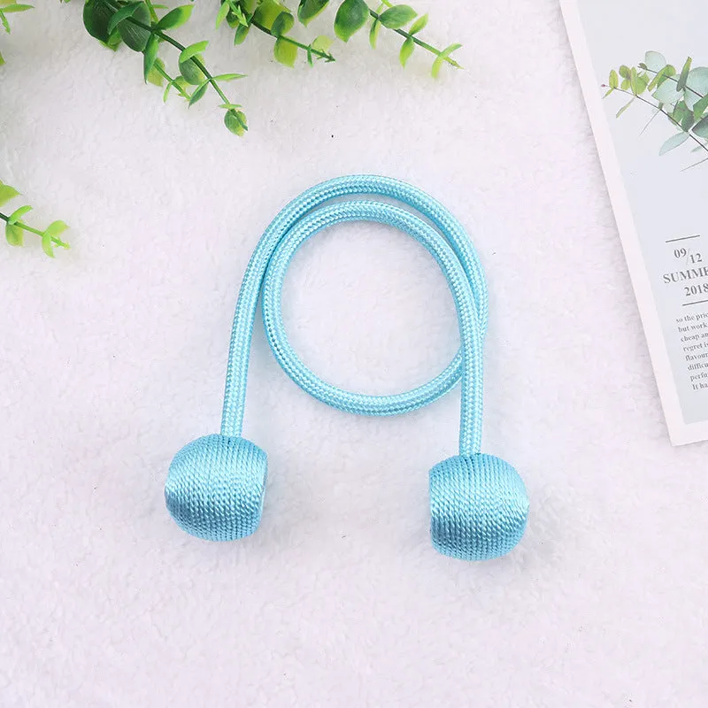 20 Colors Creative Punch-Free Curtain Magnetic Button Earphone Magnetic Buckle Rope