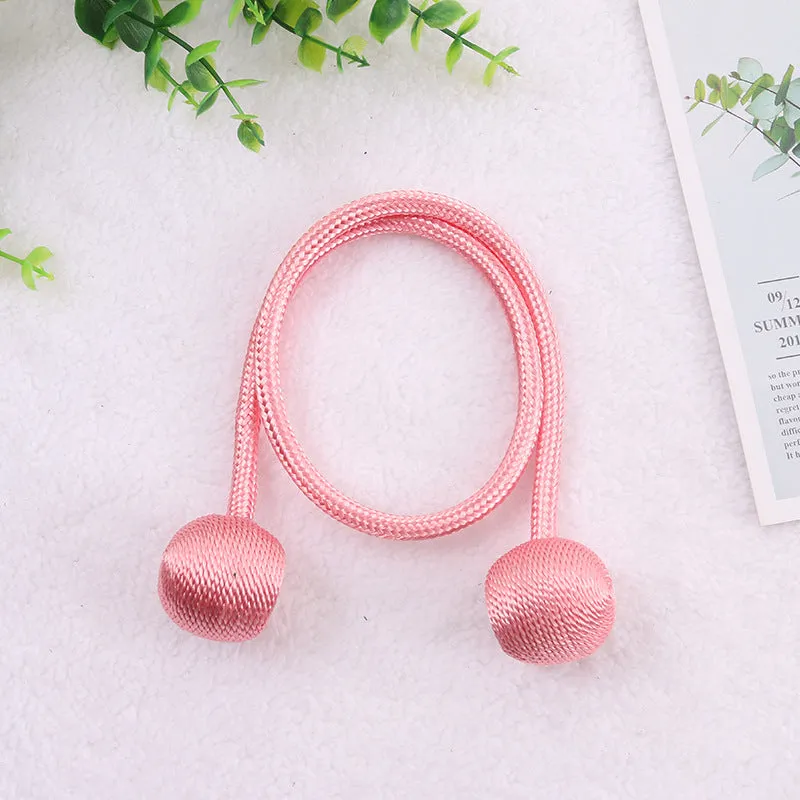 20 Colors Creative Punch-Free Curtain Magnetic Button Earphone Magnetic Buckle Rope