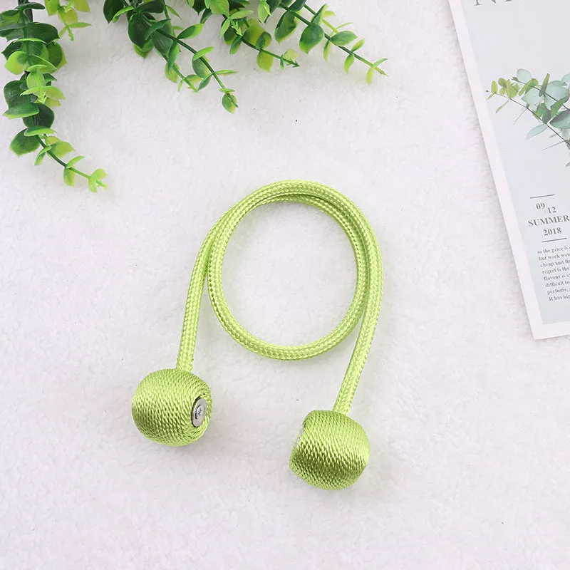 20 Colors Creative Punch-Free Curtain Magnetic Button Earphone Magnetic Buckle Rope