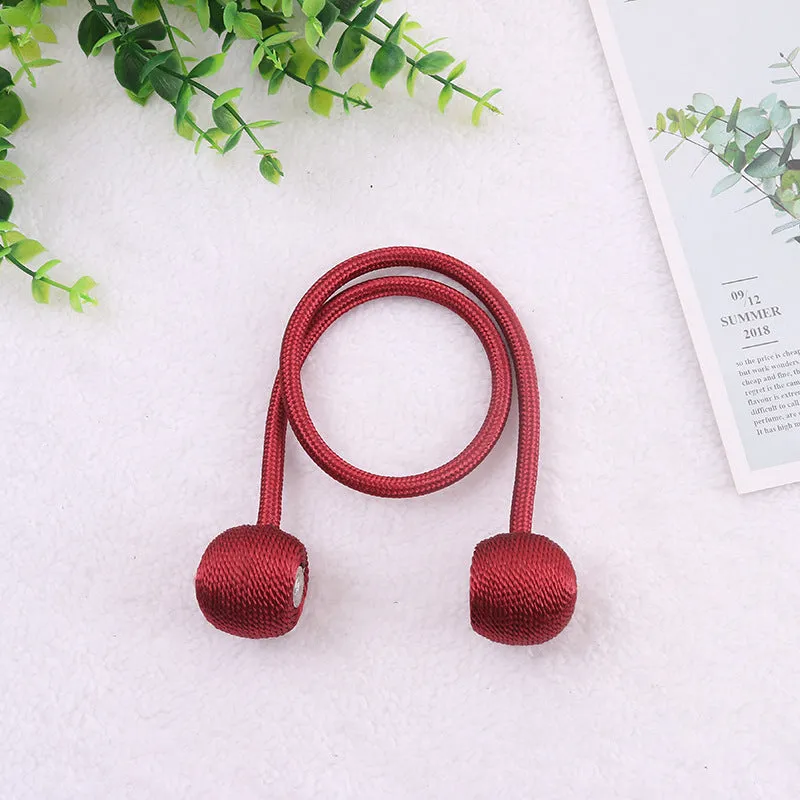 20 Colors Creative Punch-Free Curtain Magnetic Button Earphone Magnetic Buckle Rope