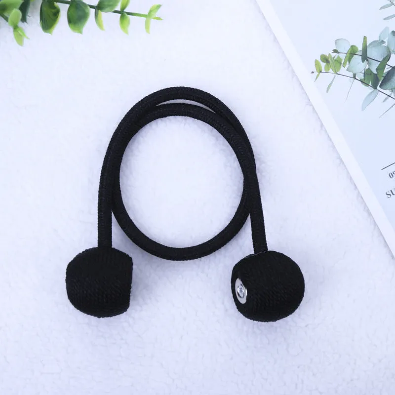 20 Colors Creative Punch-Free Curtain Magnetic Button Earphone Magnetic Buckle Rope