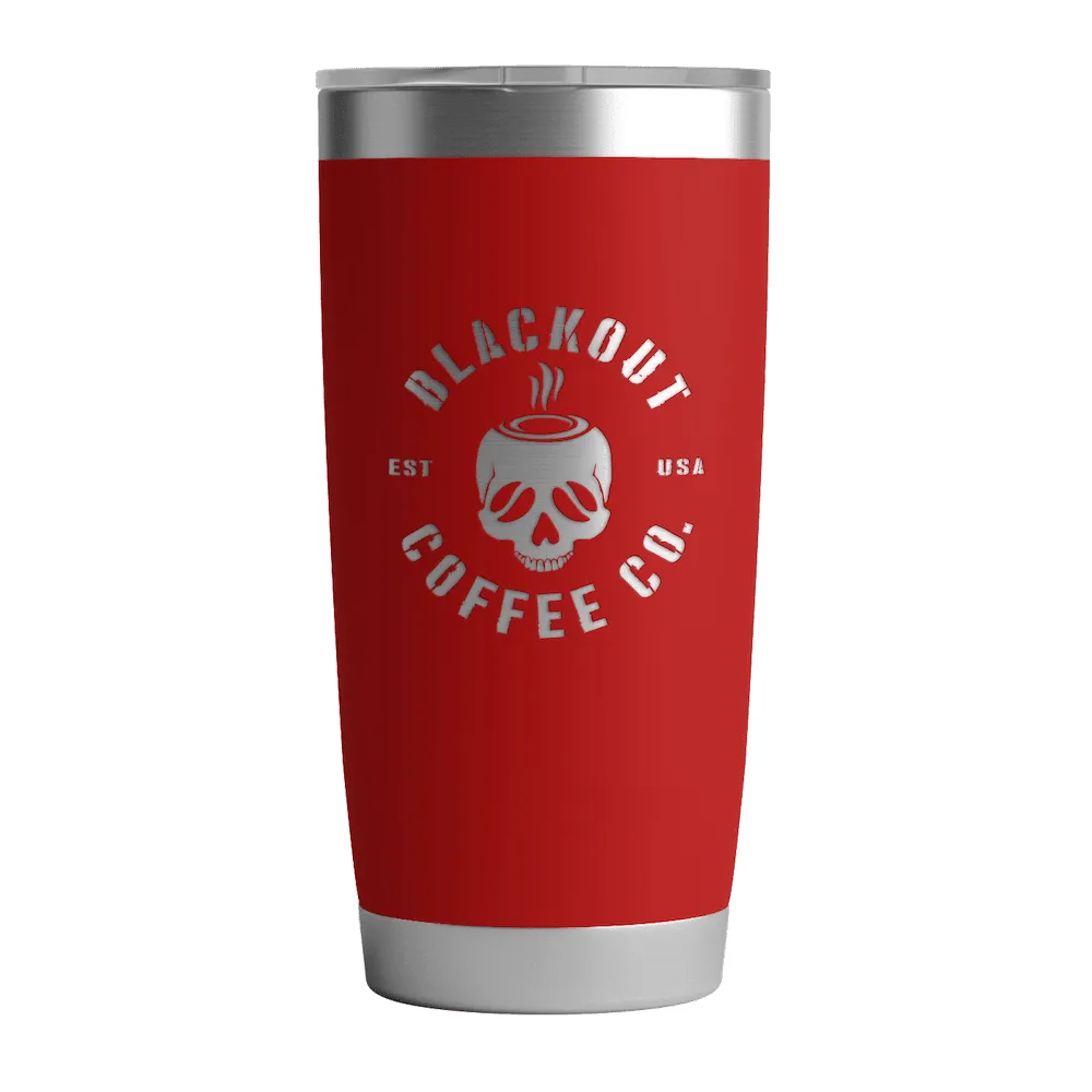 20 OZ Tumbler w/ Logo & US Flag In Red