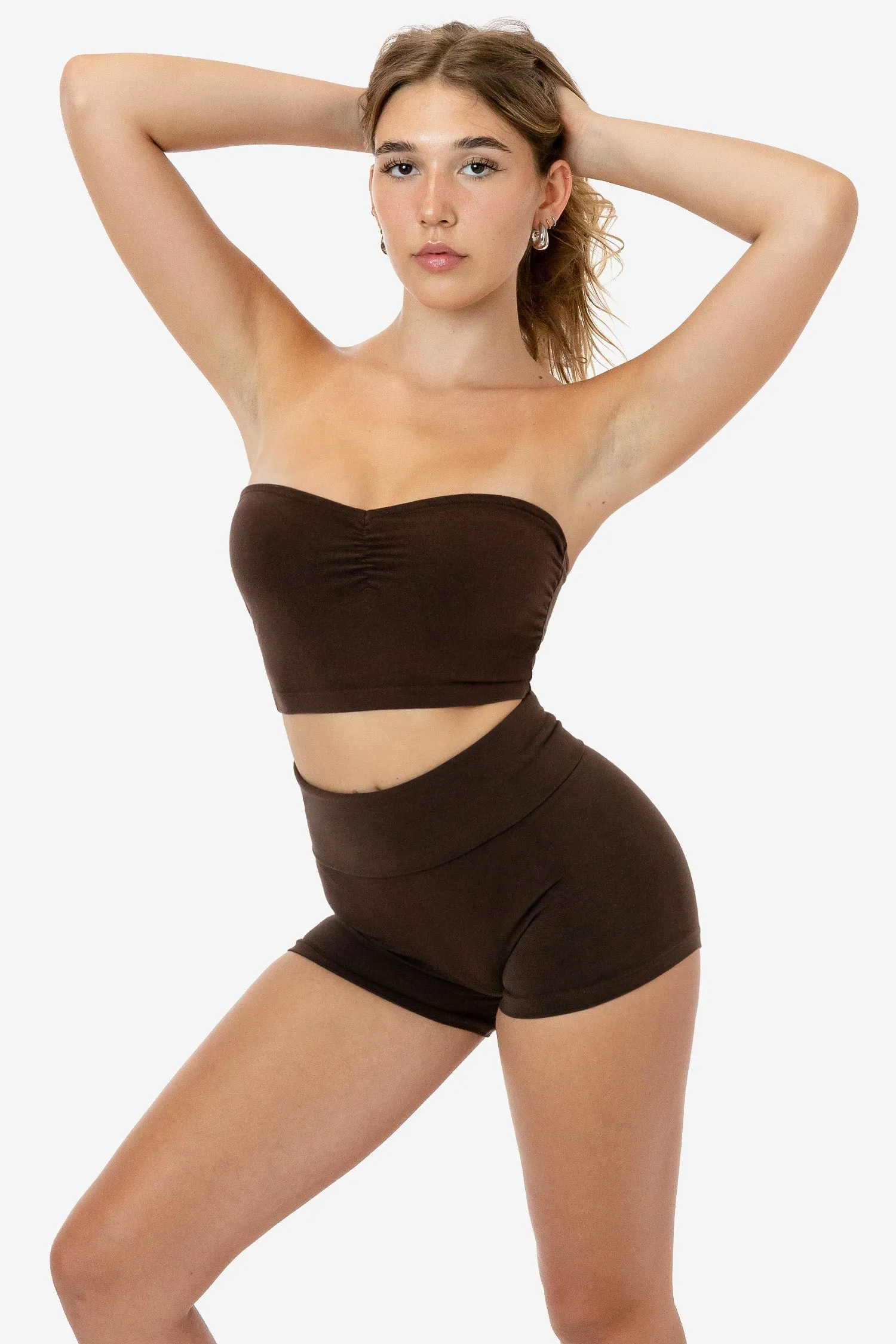 8337GD - Garment Dye Ruched Front Tube Top