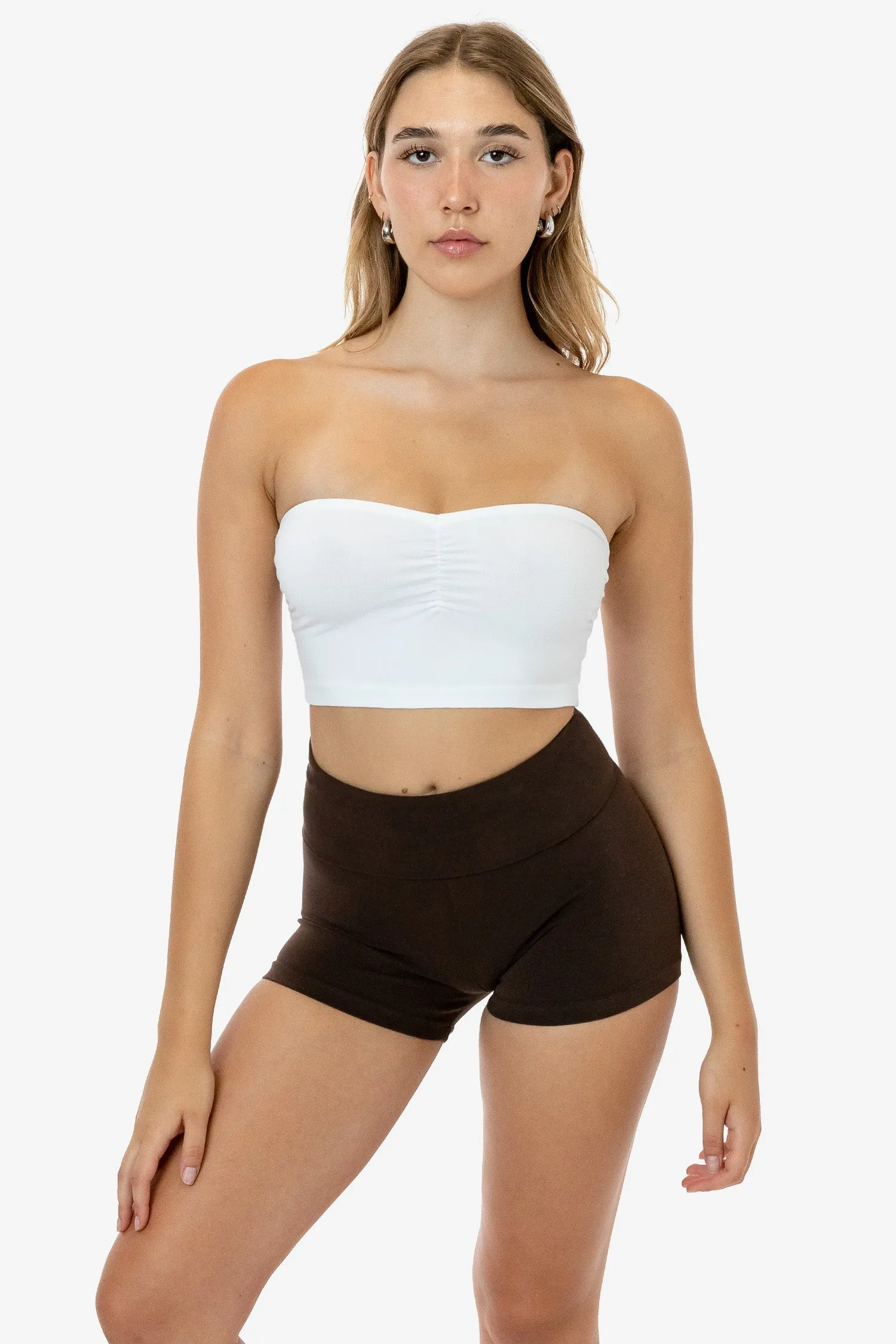 8337GD - Garment Dye Ruched Front Tube Top