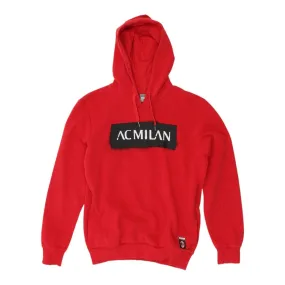 AC Milan Puma Mens Red Hoodie | Italian Football Hooded Sweatshirt Hoody Serie A