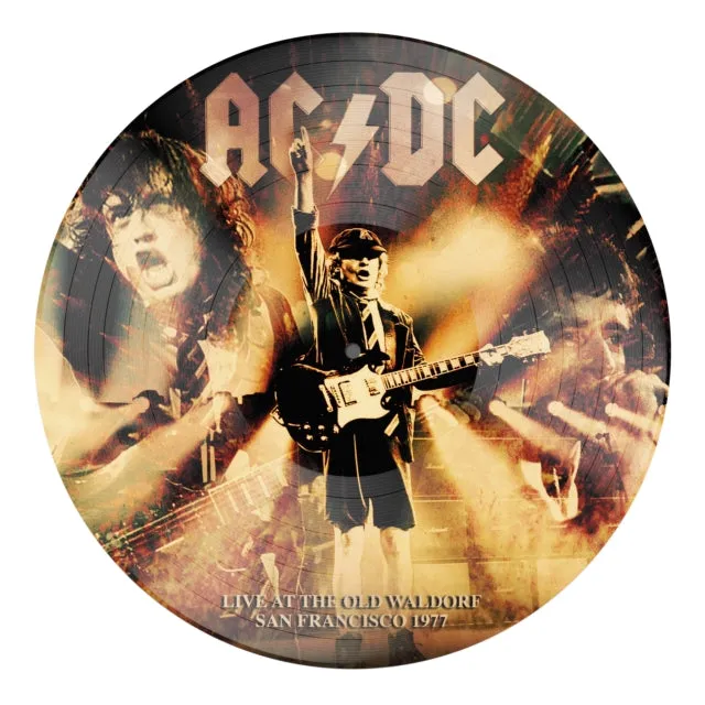 AC/DC LP Vinyl Record - The Old Waldorf. San Francisco. 19 77 (Picture Disc)