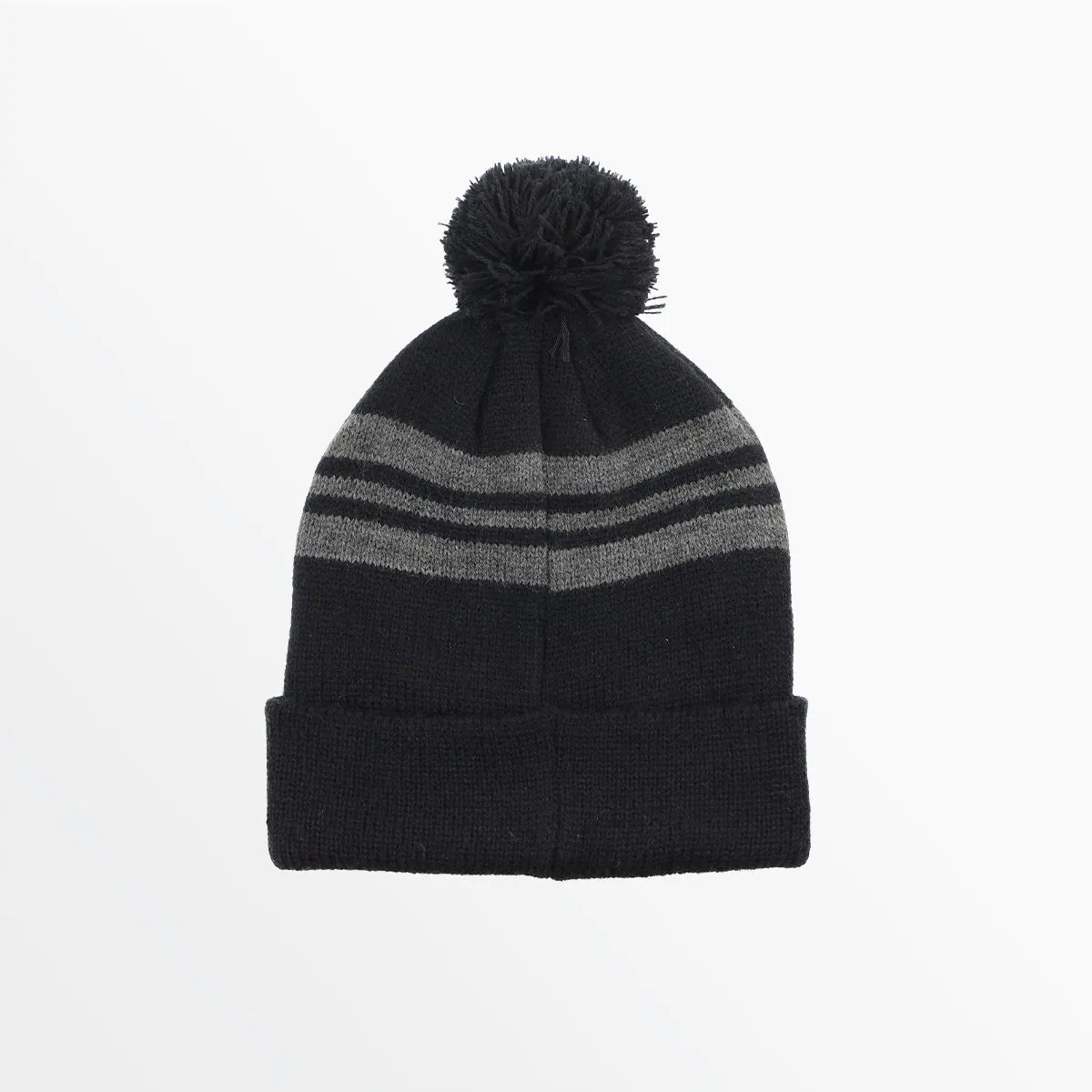 ADULT STRIPED POM BEANIE