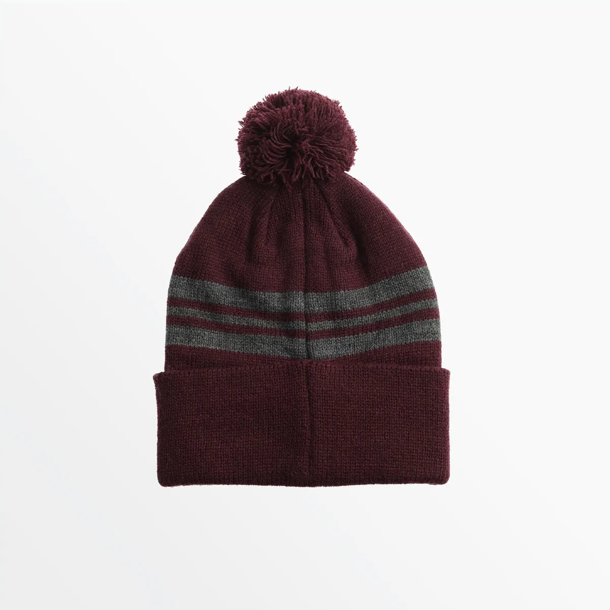 ADULT STRIPED POM BEANIE