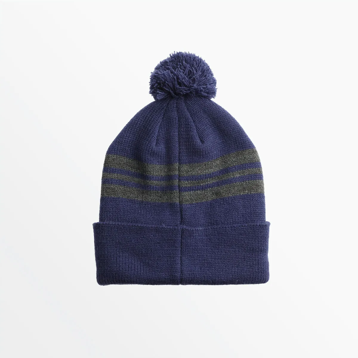 ADULT STRIPED POM BEANIE