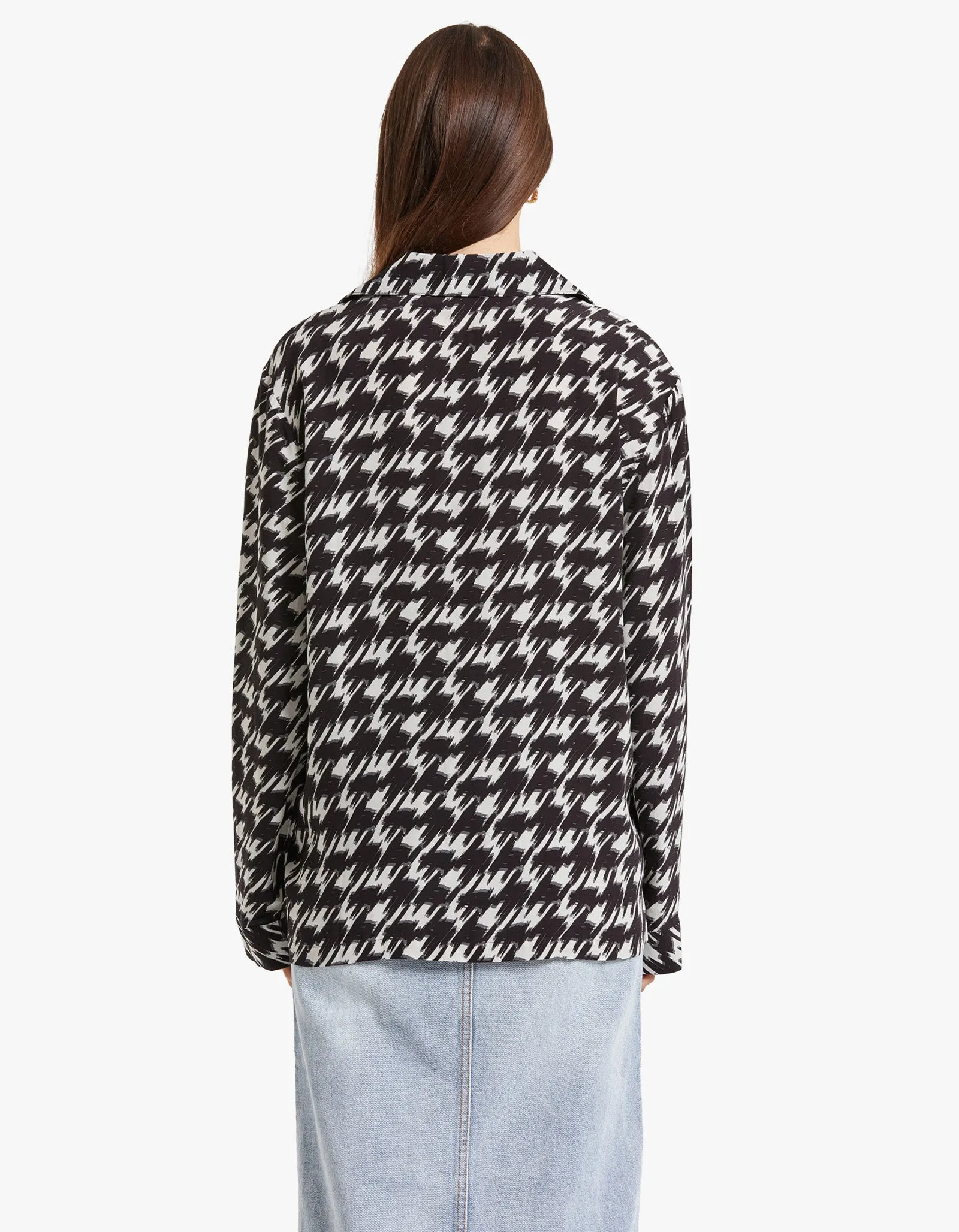 Aiden Shirt - Houndstooth Print