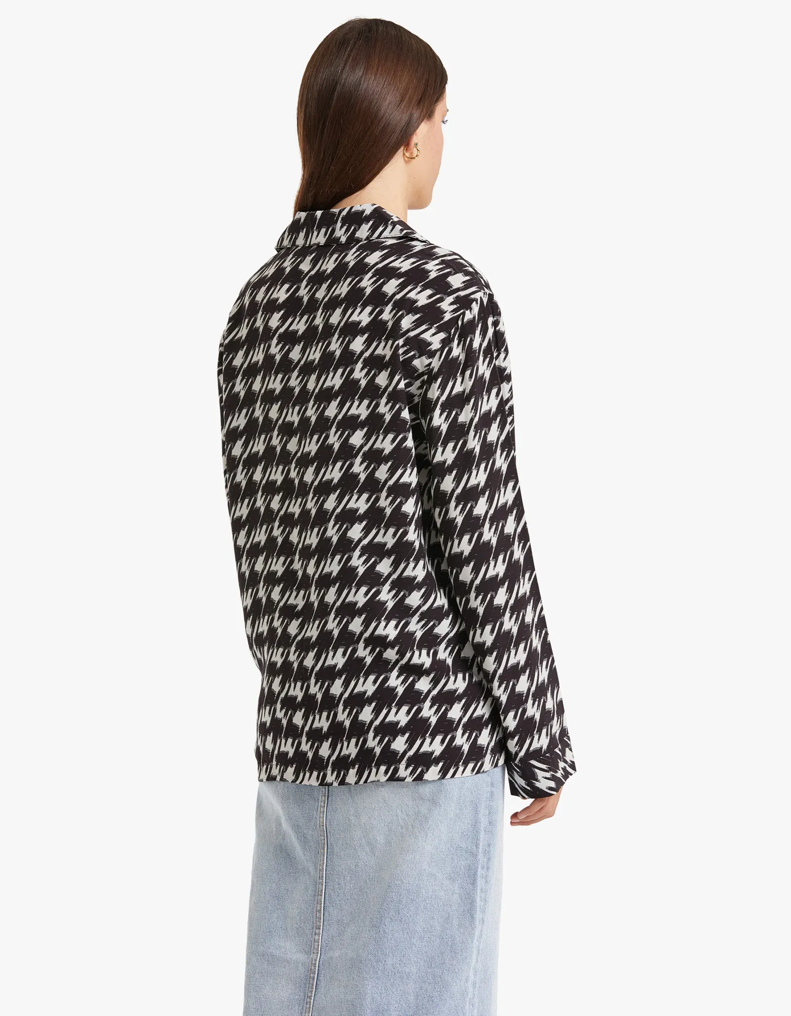 Aiden Shirt - Houndstooth Print