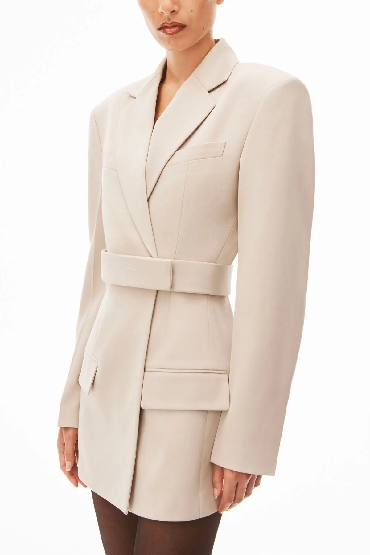 Alexander Wang Belted Blazer Dress - Feather