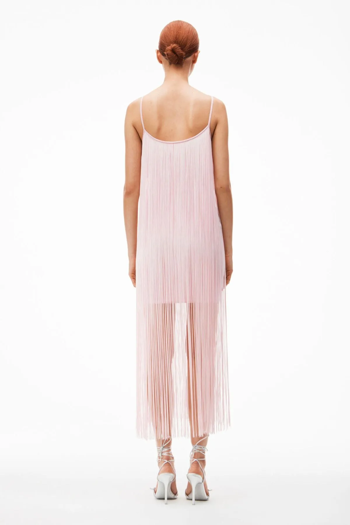 Alexander Wang Fringe Tank Mini Dress - Cradle Pink