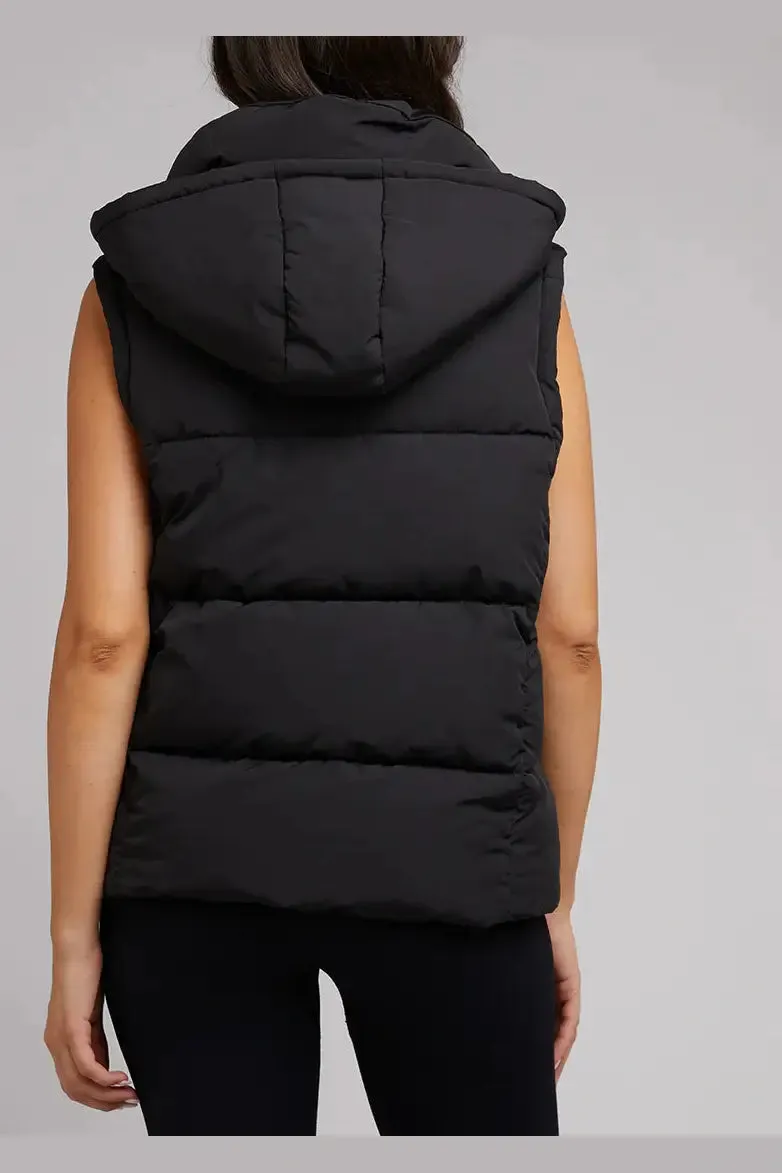 All about eve active remi luxe puffer vest- black