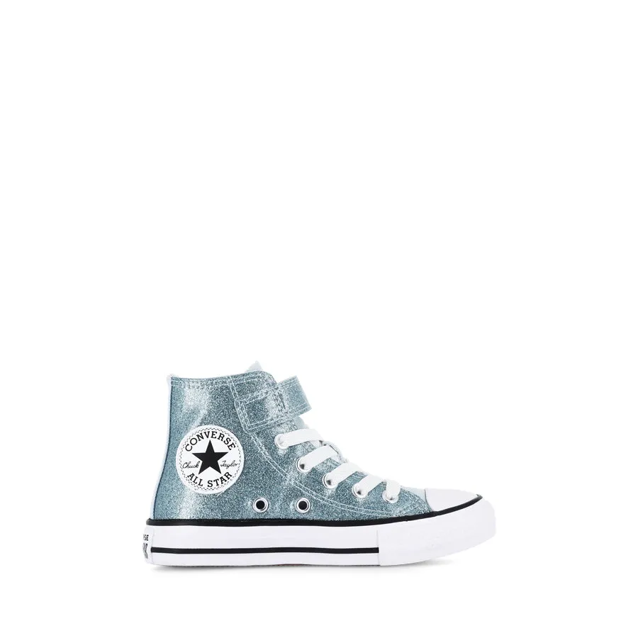 ALL STAR HI KIDS COATED GLITTER - WINTER SLAY/WHITE/BLACK