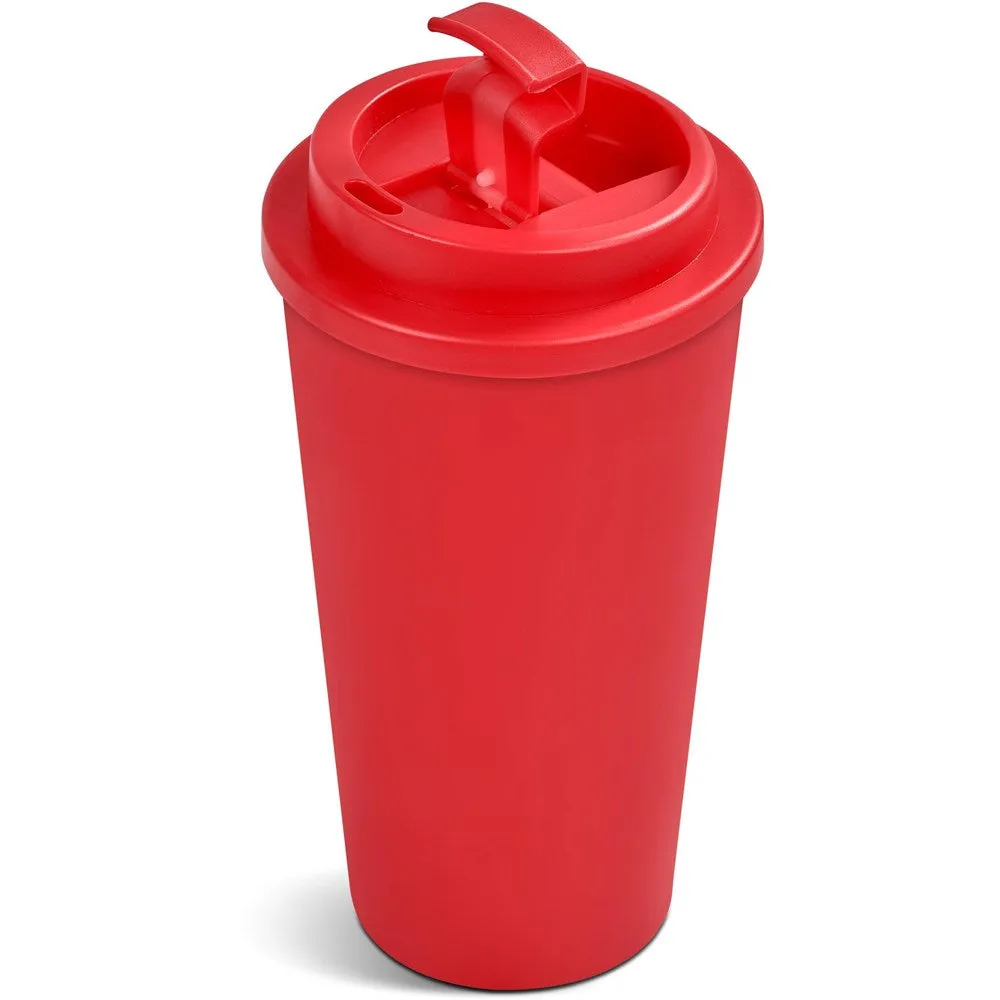 Altitude Friday Plastic Double-Wall Tumbler - 450ml - Red