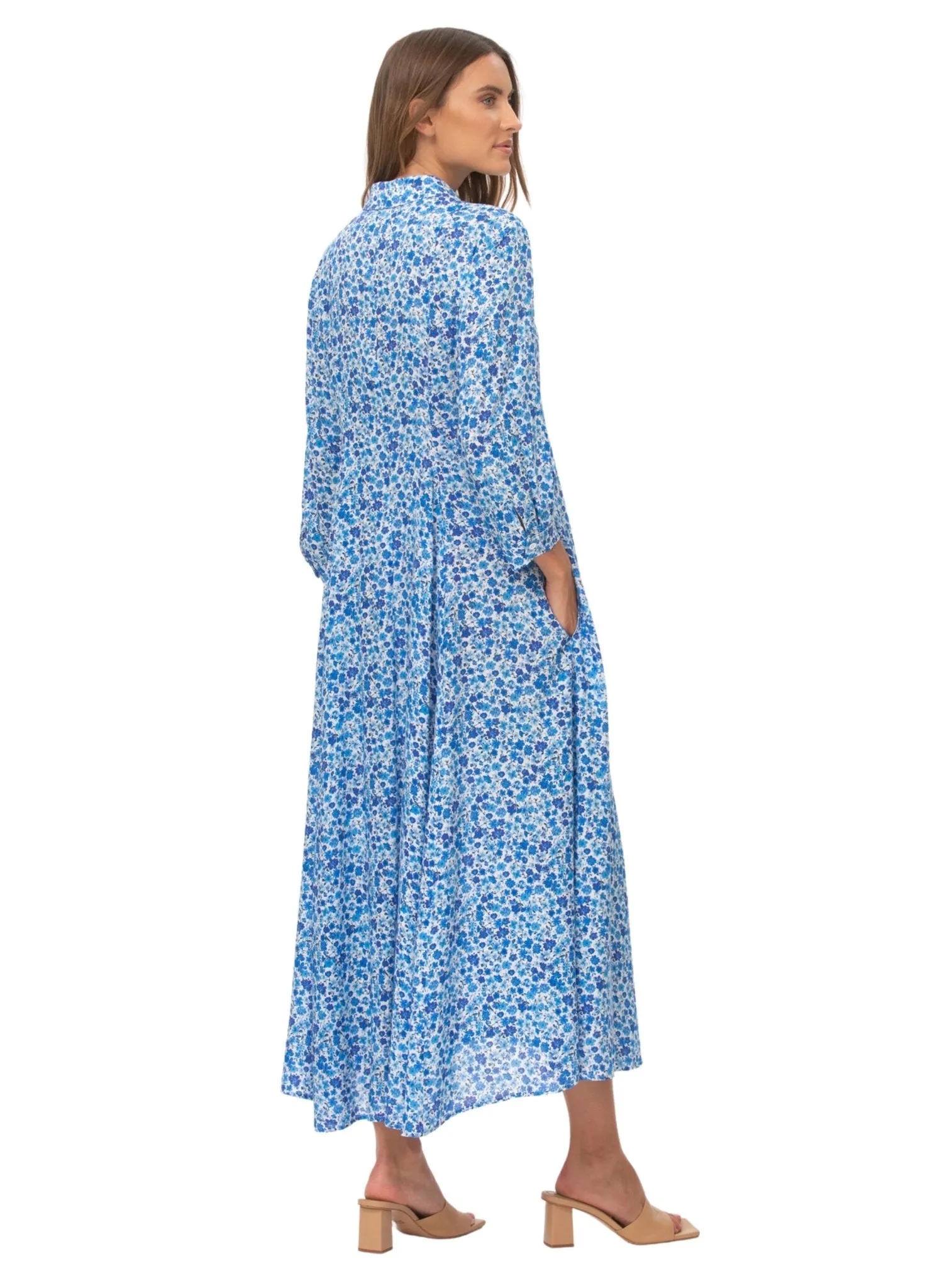 Amelie Maternity Dress  - Blue Meadow