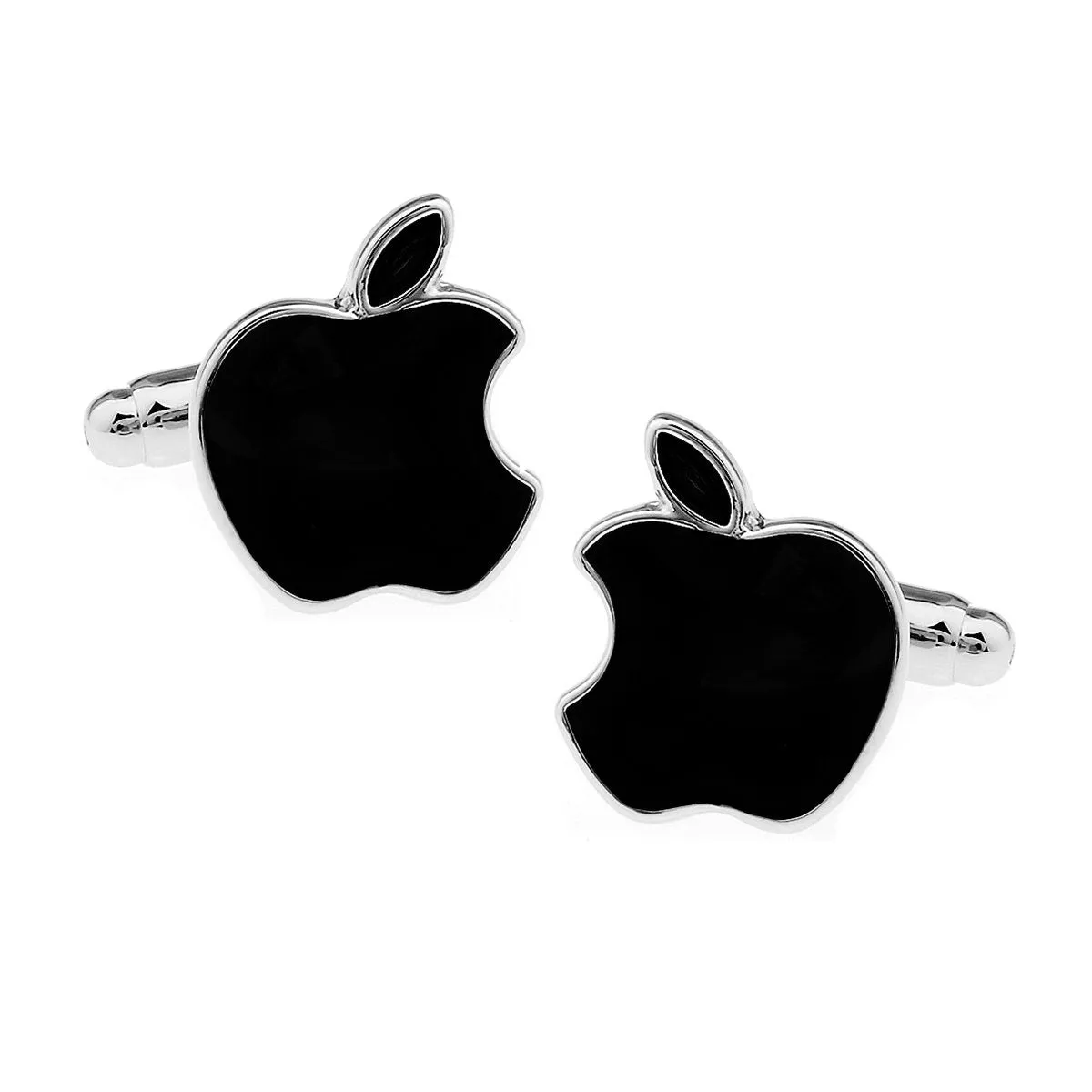 Apple Black Cufflinks In Box