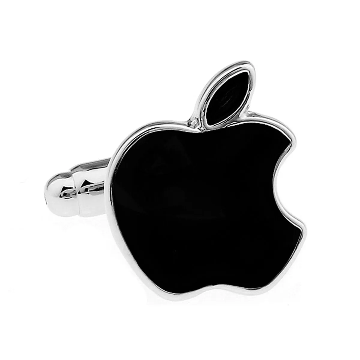 Apple Black Cufflinks In Box