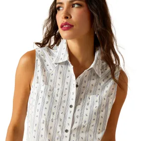 Ariat Ladies Billie Jean Shirt 10051377 in Mama's Floral Stripe