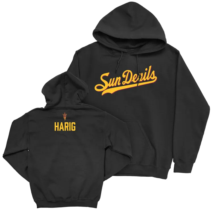 Arizona State Football Black Script Hoodie - Cameron Harpole