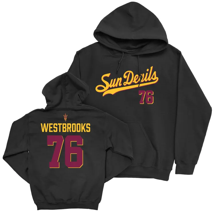 Arizona State Football Black Script Hoodie - Champ Westbrooks