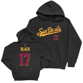 Arizona State Football Black Script Hoodie  - Kaleb Black