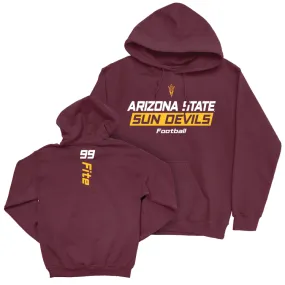 Arizona State Football Maroon Rush Hoodie - CJ Fite