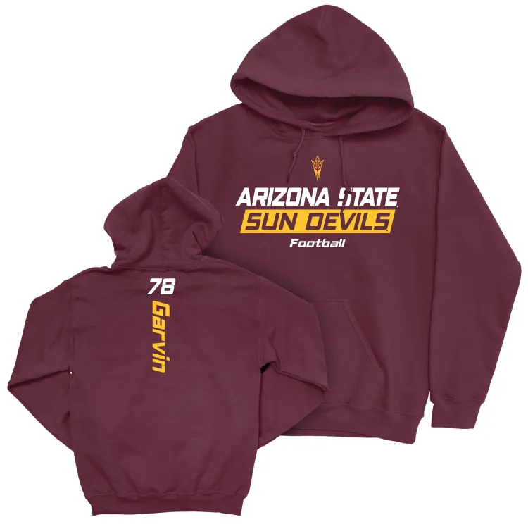 Arizona State Football Maroon Rush Hoodie - Colby Garvin