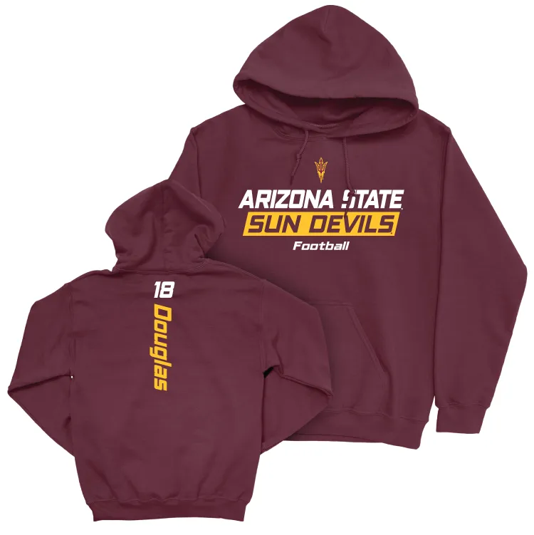 Arizona State Football Maroon Rush Hoodie - Markeston Douglas