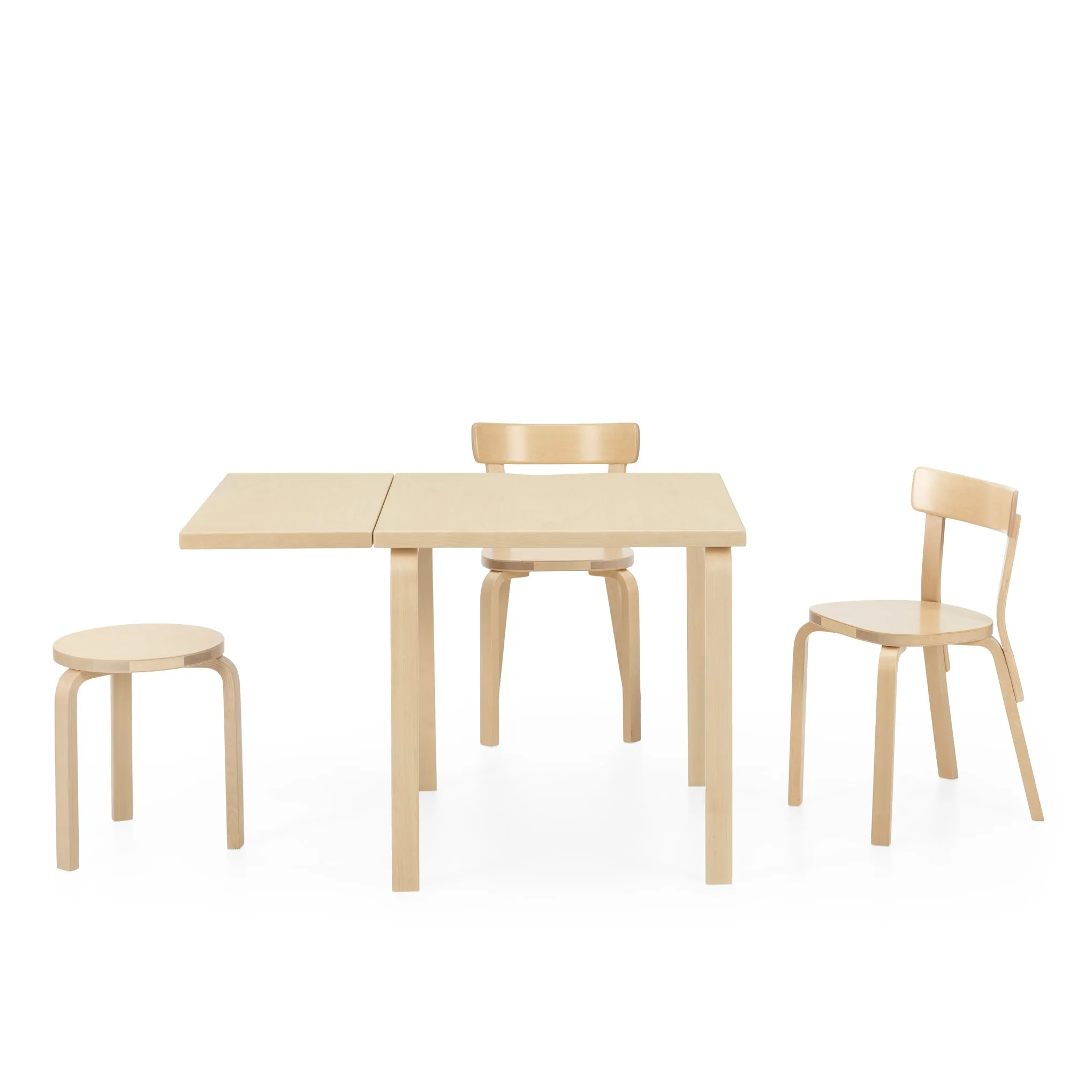 Artek Alvar Aalto Drop-Leaf Table - Birch