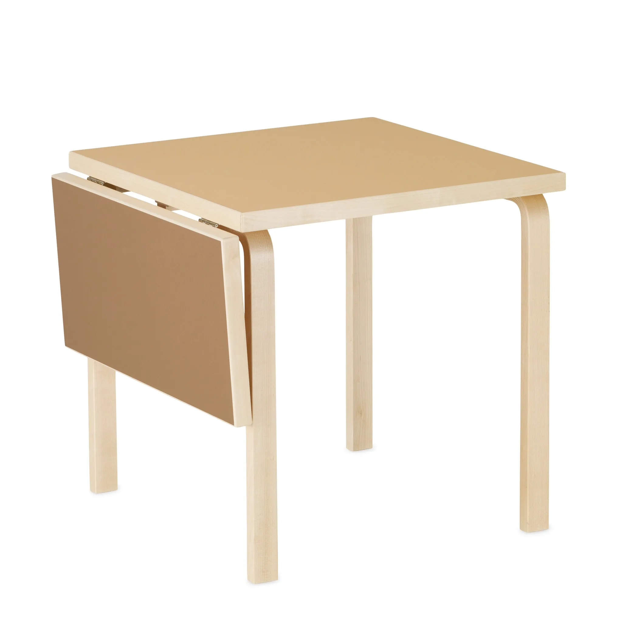 Artek Alvar Aalto Drop-Leaf Table - Clay/ Brown