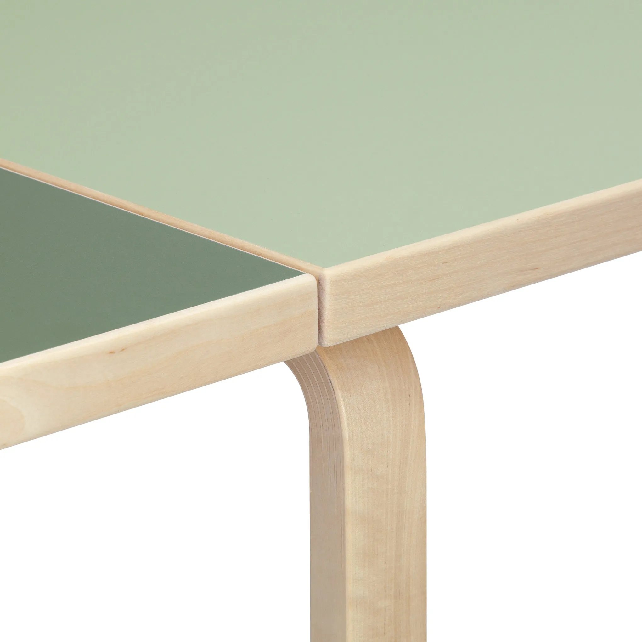 Artek Alvar Aalto Drop-Leaf Table - Pistachio/ Olive