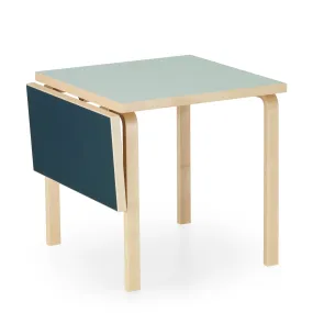 Artek Alvar Aalto Drop-Leaf Table - Vapour/ Blue