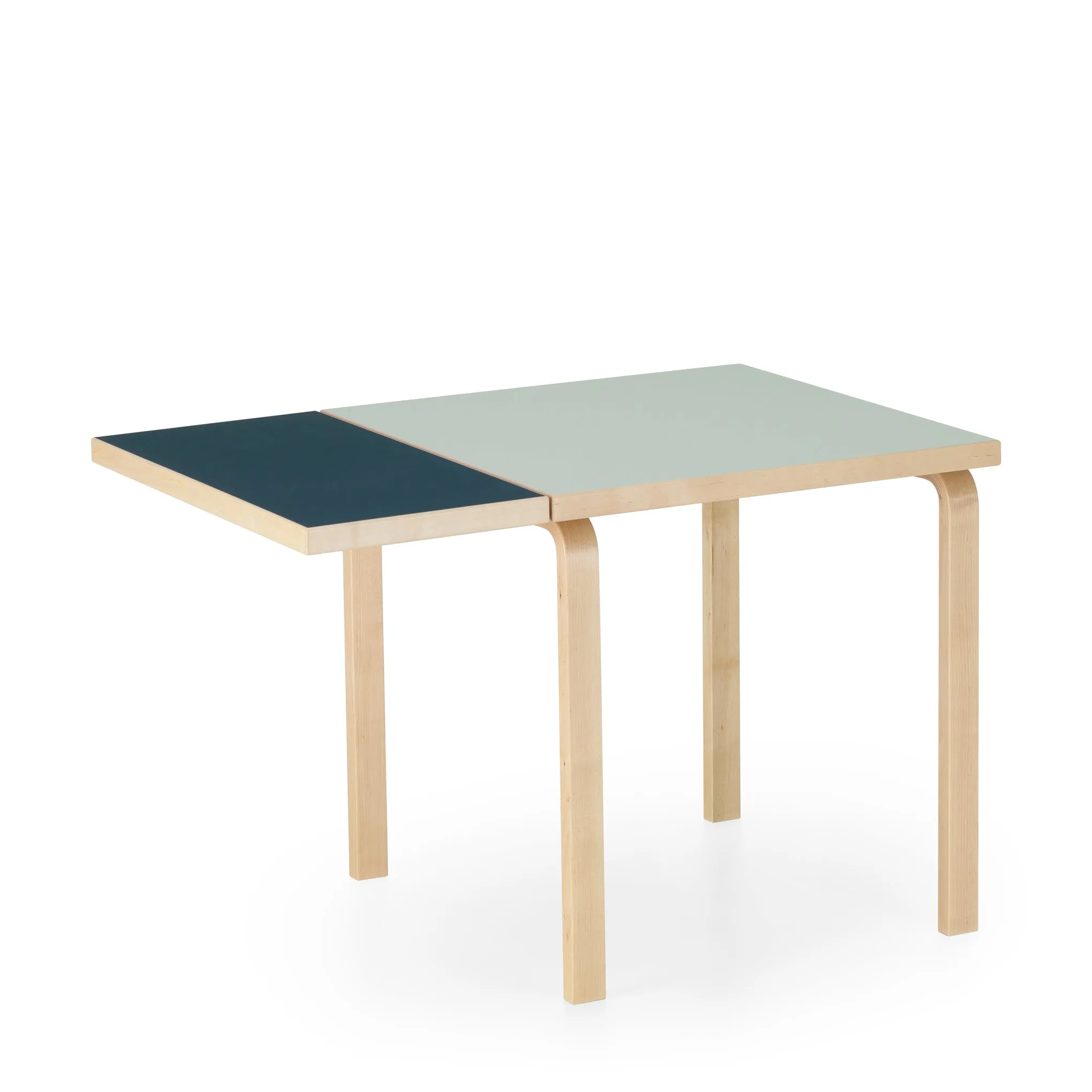 Artek Alvar Aalto Drop-Leaf Table - Vapour/ Blue