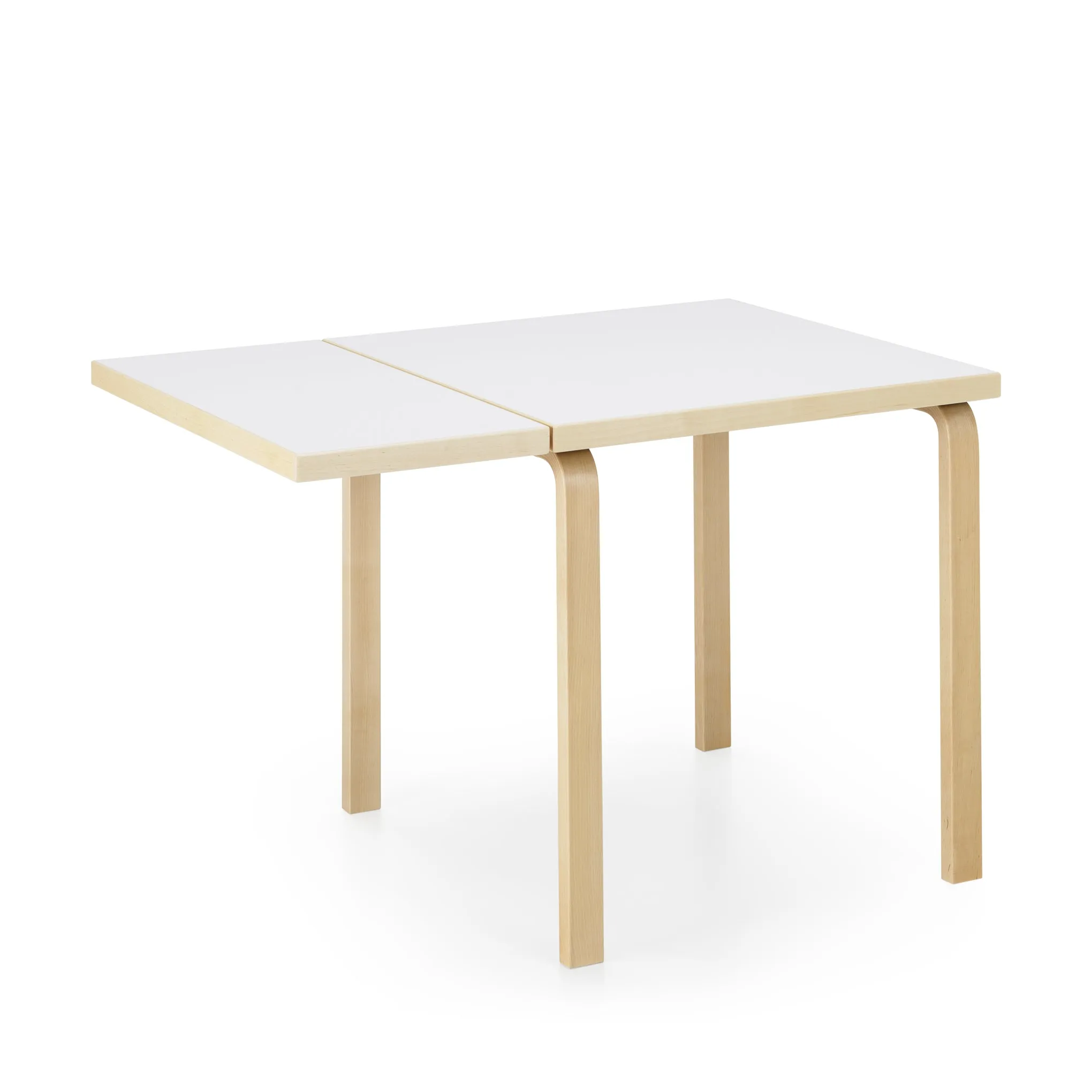 Artek Alvar Aalto Drop-Leaf Table - White HPL