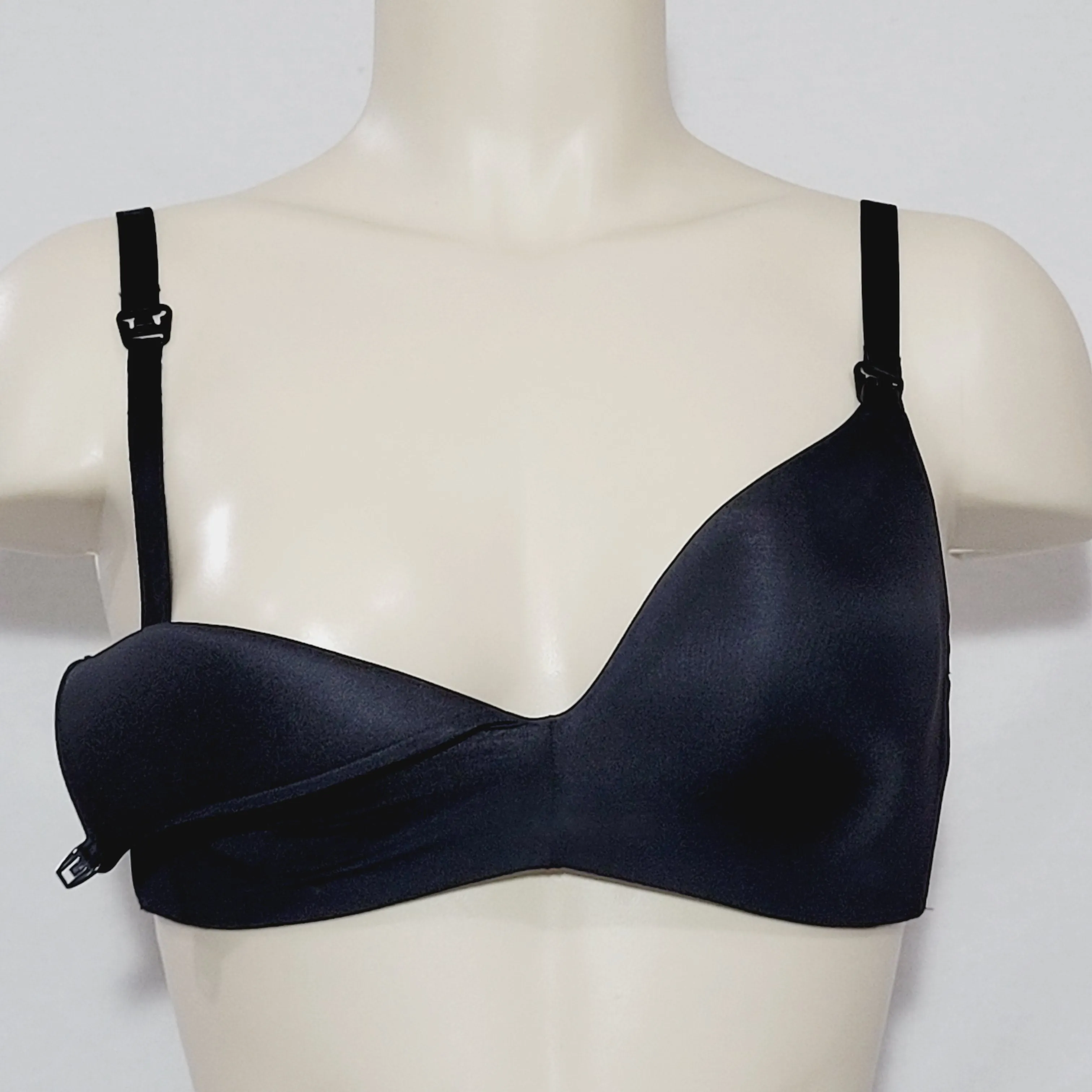 Auden Women's Nursing Wirefree Bra 34C Black NWT