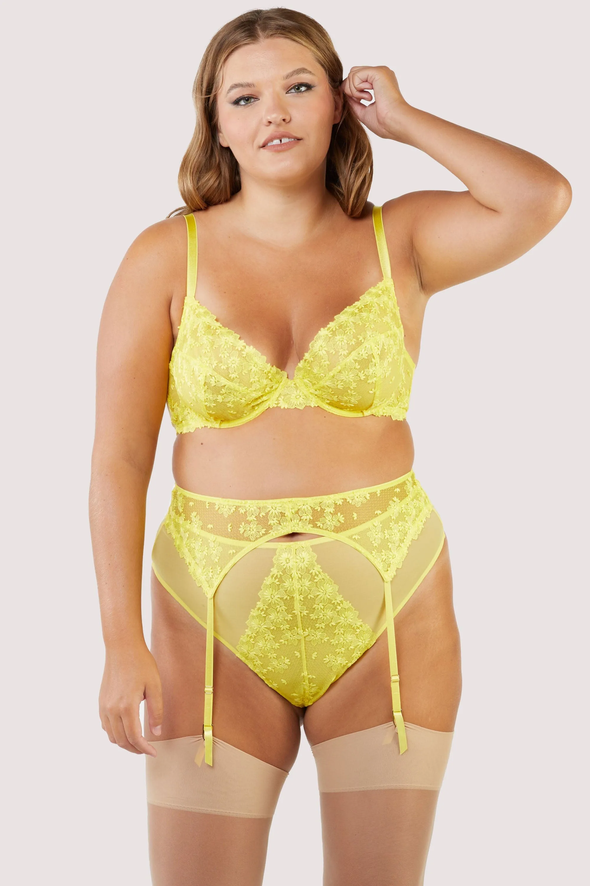 Audre Yellow Suspender