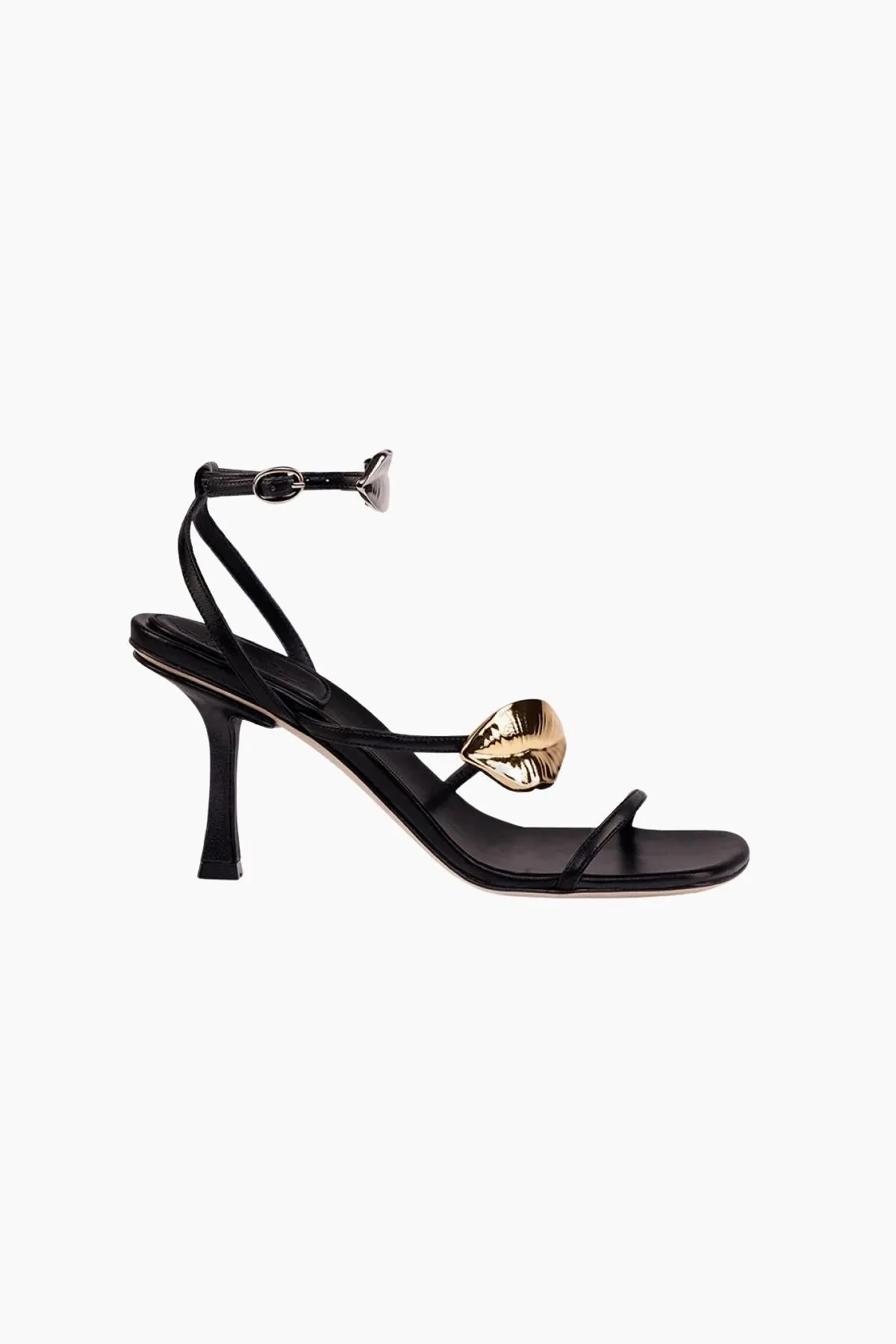 A.W.A.K.E Mode Beta Kiss Strappy Heel - Black/ Silver/ Gold